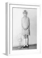 Girl with Stork, Mexico City, C.1926-Tina Modotti-Framed Photographic Print