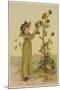 Girl with Sunflowers-M Ellen Edwards-Mounted Premium Giclee Print