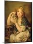 Girl with the Doves-John Constable-Mounted Giclee Print