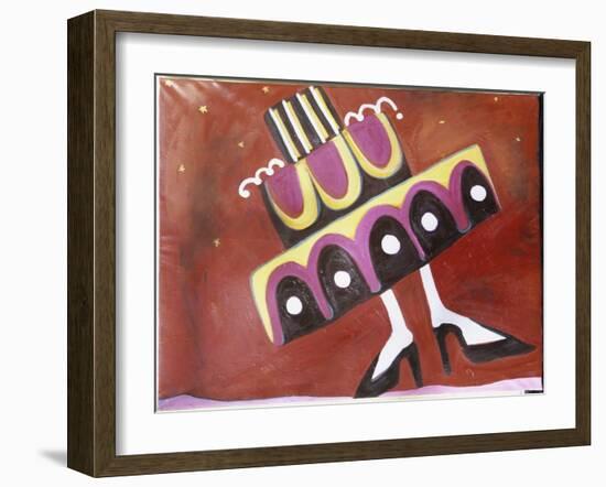 Girl with the Most Cake-Gina Bernardini-Framed Giclee Print