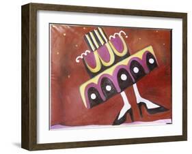 Girl with the Most Cake-Gina Bernardini-Framed Giclee Print