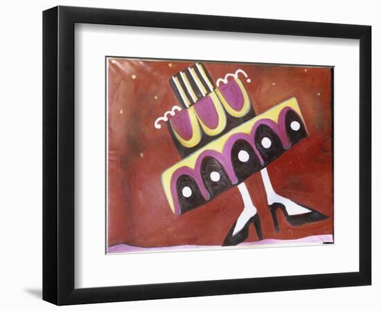 Girl with the Most Cake-Gina Bernardini-Framed Giclee Print