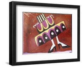 Girl with the Most Cake-Gina Bernardini-Framed Giclee Print