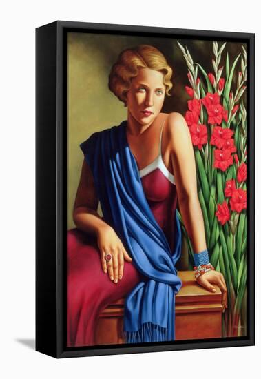 Girl with the Scarab Ring-Catherine Abel-Framed Stretched Canvas