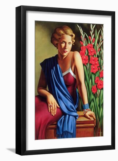 Girl with the Scarab Ring-Catherine Abel-Framed Giclee Print