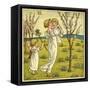 Girl with Toddler and Baby-Kate Greenaway-Framed Stretched Canvas