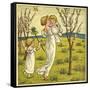 Girl with Toddler and Baby-Kate Greenaway-Framed Stretched Canvas