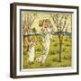 Girl with Toddler and Baby-Kate Greenaway-Framed Art Print