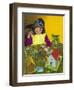 Girl with Toy Farm-Jesus Blasco-Framed Giclee Print