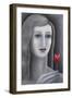 Girl with Tulip-Ruth Addinall-Framed Giclee Print