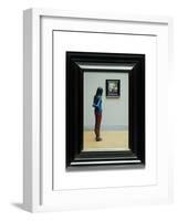 Girl with Vermeer, 2014-Max Ferguson-Framed Giclee Print