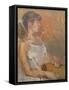 Girl with Violin, 2007-Pat Maclaurin-Framed Stretched Canvas