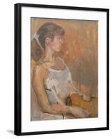 Girl with Violin, 2007-Pat Maclaurin-Framed Giclee Print