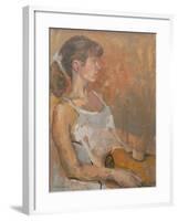 Girl with Violin, 2007-Pat Maclaurin-Framed Giclee Print