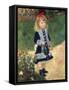 Girl with Watering Can, 1876-Pierre-Auguste Renoir-Framed Stretched Canvas