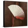 Girl with White Fan-Lincoln Seligman-Stretched Canvas