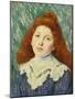 Girl with White Small Collar-Claude Monet-Mounted Giclee Print