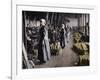 'Girl workers in a munitions factory', 1915-Unknown-Framed Photographic Print