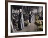 'Girl workers in a munitions factory', 1915-Unknown-Framed Photographic Print