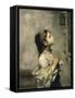 Girl-Roberto Ferruzzi-Framed Stretched Canvas