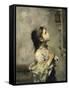 Girl-Roberto Ferruzzi-Framed Stretched Canvas