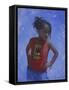 Girl-Michael Jackson-Framed Stretched Canvas