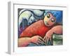 Girl-Oscar Ortiz-Framed Giclee Print