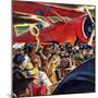 Girlfriend Greets Pilot-null-Mounted Giclee Print