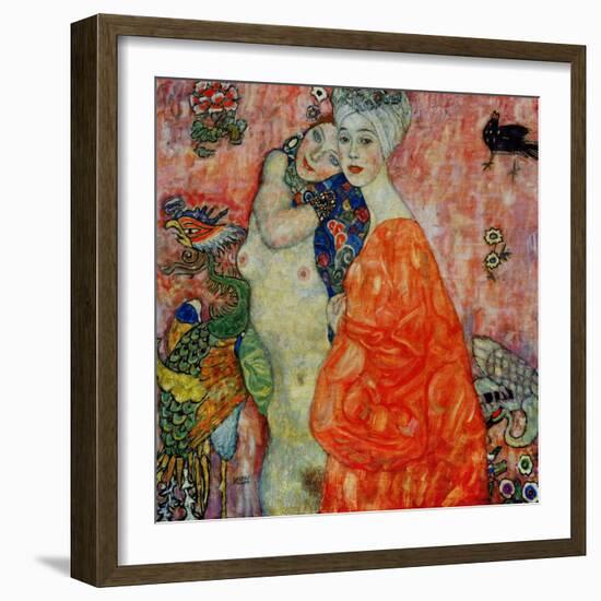 Girlfriends, 1916-1917-Gustav Klimt-Framed Giclee Print