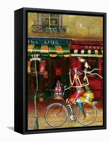 Girlfriends in Paris-Jennifer Garant-Framed Stretched Canvas