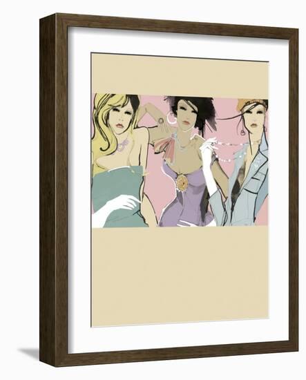 Girlfriends-Ashley David-Framed Giclee Print