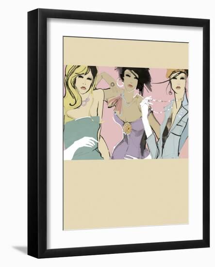 Girlfriends-Ashley David-Framed Giclee Print