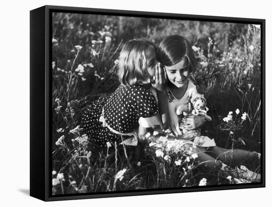 Girlish Secrets 1930S-null-Framed Stretched Canvas