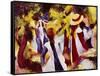 Girls Among Trees-Auguste Macke-Framed Stretched Canvas
