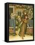 Girls and boys come-Kate Greenaway-Framed Stretched Canvas