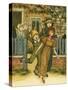 Girls and boys come-Kate Greenaway-Stretched Canvas