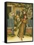 Girls and boys come-Kate Greenaway-Framed Stretched Canvas