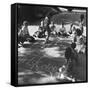 Girls and Boys Playing Hopscotch-Ralph Morse-Framed Stretched Canvas