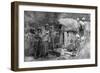 Girls and British Soldiers, Chakrata Hills, India, 1917-null-Framed Giclee Print