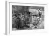 Girls and British Soldiers, Chakrata Hills, India, 1917-null-Framed Giclee Print