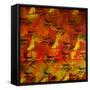 Girls and Guns-Abstract Graffiti-Framed Stretched Canvas