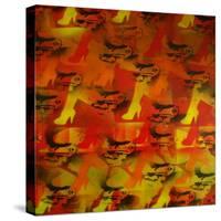 Girls and Guns-Abstract Graffiti-Stretched Canvas