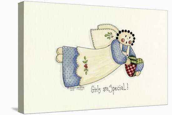 Girls are Special Angel-Debbie McMaster-Stretched Canvas