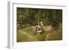 Girls at a Well-Viggo Pedersen-Framed Giclee Print