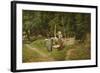 Girls at a Well-Viggo Pedersen-Framed Giclee Print