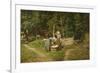 Girls at a Well-Viggo Pedersen-Framed Giclee Print