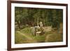 Girls at a Well-Viggo Pedersen-Framed Giclee Print