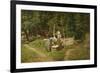 Girls at a Well-Viggo Pedersen-Framed Giclee Print