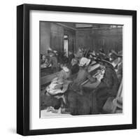 Girls at Sorbonne 1911-Leon Fauret-Framed Art Print