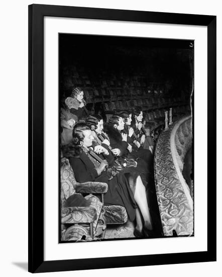 Girls at the Cinema-null-Framed Photographic Print